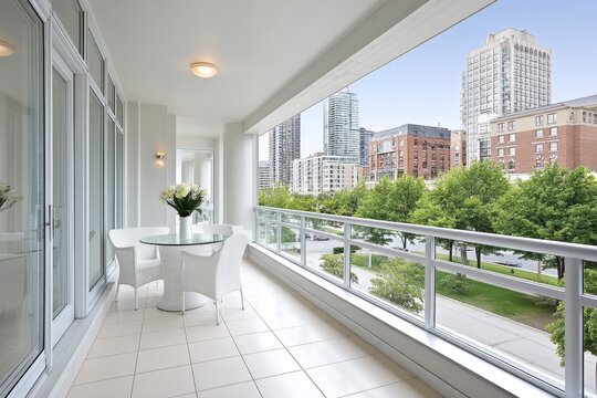A high-rise condo view overlooking the busy downtown core