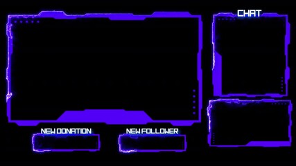 Purple Streamer Overlay Setup