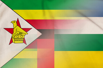 Zimbabwe and Central African Republic state flag international relations TCD ZWE