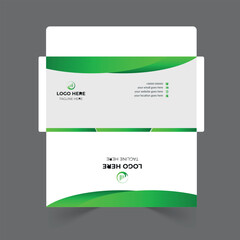Envelope design template for office and personal use.