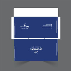 Envelope design template for office and personal use.