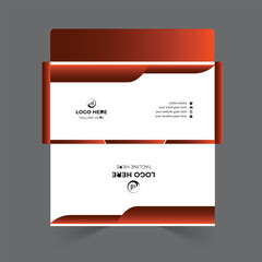 Envelope design template for office and personal use.