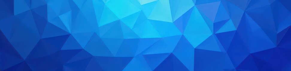 Abstract blue triangle mosaic Geometric low-poly background , digital, complex