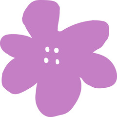 Abstract Paper Cut-Out Flower Shape