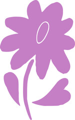 Abstract Paper Cut-Out Flower Shape