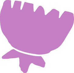 Abstract Paper Cut-Out Flower Shape