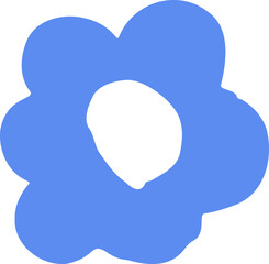 Abstract Paper Cut-Out Flower Shape