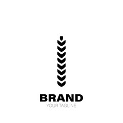 Spine Logo. Spine Logo Design. Spine Logo Brand. Spine Logo Vector Design Isolated on White Background