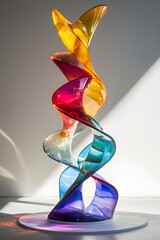 Transcendent Illumination: An Exploration of Vibrant Glass Fluidity