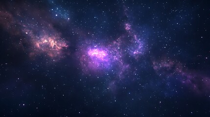Fototapeta premium Futuristic astronaut floating through vibrant galaxy surrounded by cosmic energy high resolution image