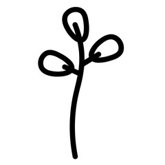 Leaves Nature Plant Line Icon