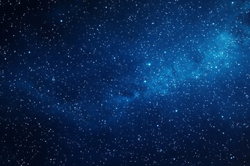 Fototapeta premium Starry Night Sky with Deep Blue Gradient and Twinkling Stars