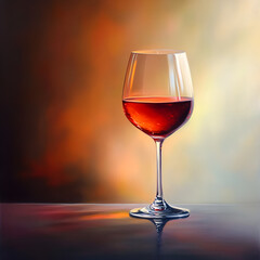 A Moment of Elegance and Reflection Captured in a Glass of Wine