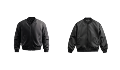 Variety of black jackets with unique styles and features showcasing fashion and versatility