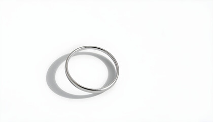 close up of a ring on a white surface