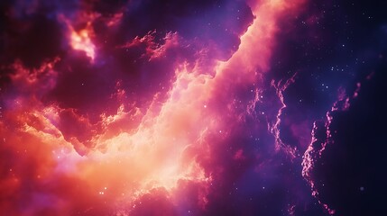 Majestic astronaut floating in space with cosmic energy and nebula high resolution image