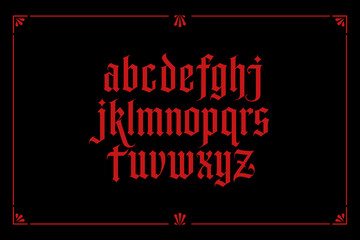 CrimsonGoth - Crimson Blackletter Font Vector