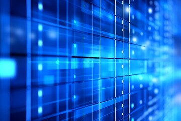 Abstract Digital Server Room