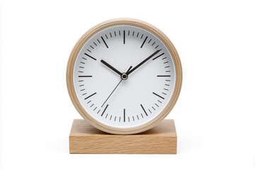 Modern wooden clock design with minimalist features for stylish home decoration