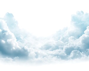 Fluffy Clouds Sky Background Image