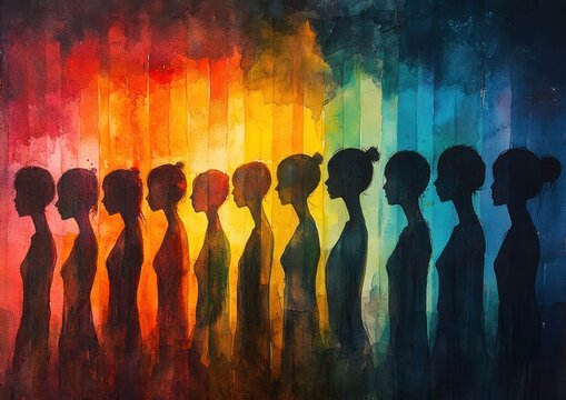 Emotions of Contrast: Happiness and Depression, Belief in Oneself, Faith, Hope, Love, Graphic Design