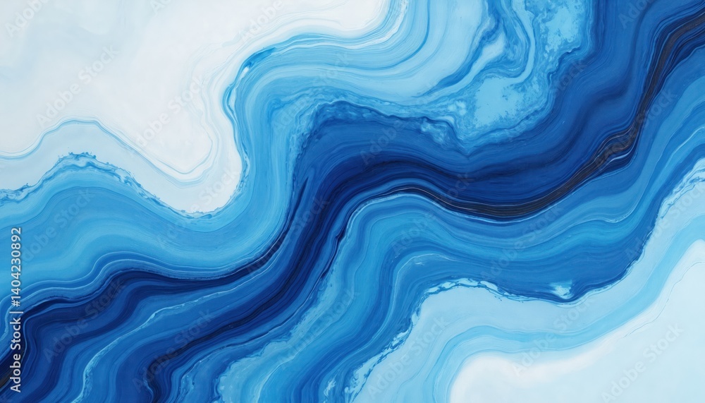 Poster abstract blue color paint splash seamless pattern. watercolor texture design. beautiful background f