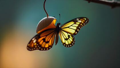 Obraz premium butterfly that is sitting on a branch
