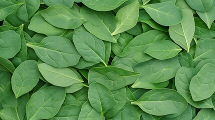 Fototapeta premium Green Leaf Background Texture Lush Vibrant Foliage