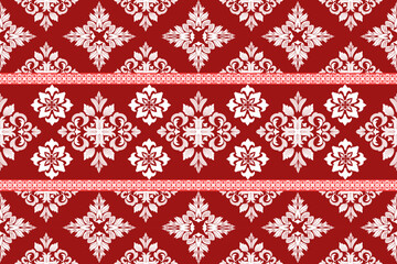 Vector damask border pattern ornament for wallpaper textiles wrapping.