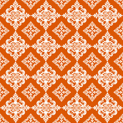 Vector damask pattern ornament for wallpaper textiles wrapping.