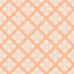Vector damask pattern ornament for wallpapers textile wrapping 