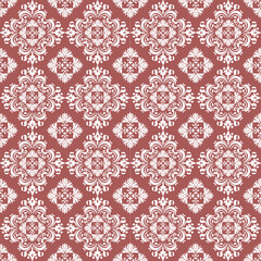Vector damask pattern ornament for wallpaper textiles wrapping.