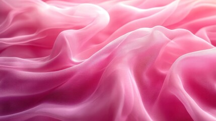 Obraz premium Delicate pink silk waves creating a soft and luxurious abstract background