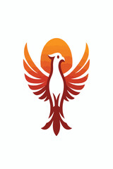 cool bird logo image vector