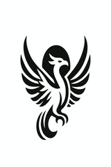 cool bird logo image vector