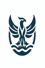 cool bird logo image vector
