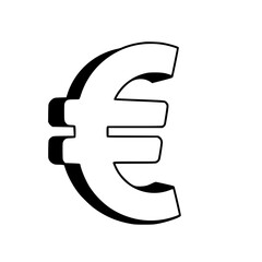 Euro currency 3d icon