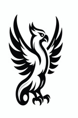 cool bird logo image vector