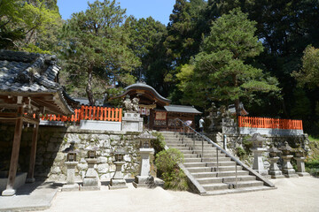 Obraz premium 鷺森神社 境内 市左京区修学院