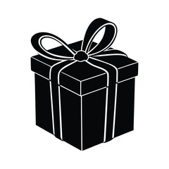 Gift Box with Bow Holiday Present Icon