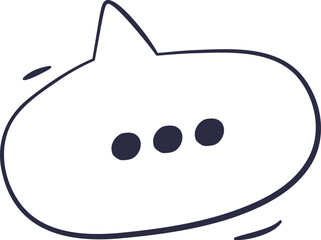 Hand-drawn Speech Bubble