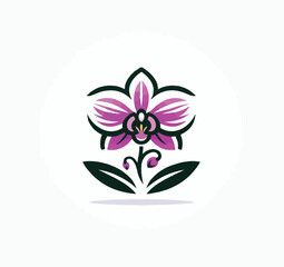 beautiful flower logo image vector
