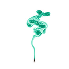 Swirling smoke with sharp edges