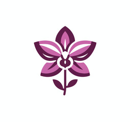 beautiful flower logo image vector