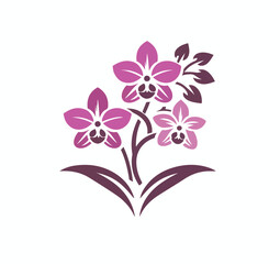 beautiful flower logo image vector