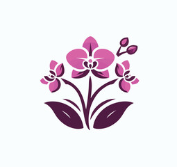 beautiful flower logo image vector