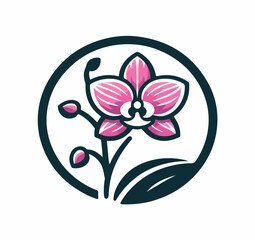 beautiful flower logo image vector