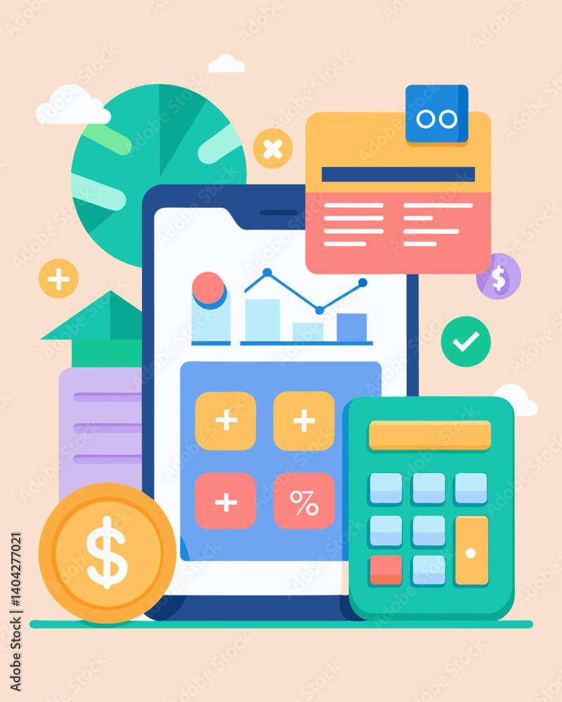 Poster a digital tool that allows users to input their income and calculates the portion that goes towards 