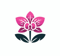 beautiful flower logo image vector