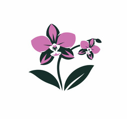 beautiful flower logo image vector